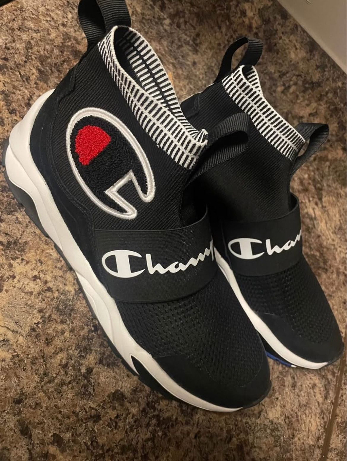 MEN'S CHAMPION RALLY PRO HIGH-TOP SLIP ON SNEAKERS