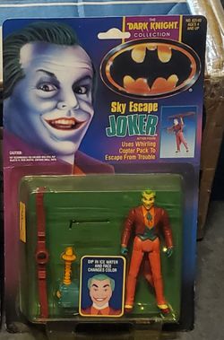 Vintage 1990 Kenner Sky Escape Joker action figure