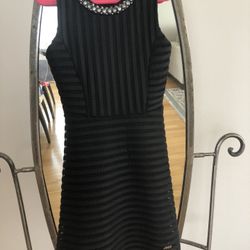 Beautiful Girls Black Dress Size 8 Like New!