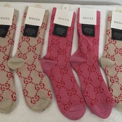 Gucci authentic Lamé GG women’s socks made in Italy. Brand new with tag but without box. $200 for each one  and 5 available.