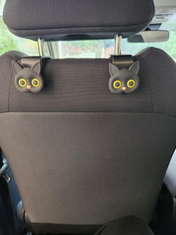 Car seat headrest hooks set of 2