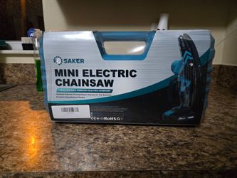 SAKER 4 Inch Cordless Mini Electric Chainsaw