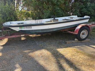 13’ Boston Whaler Hull And Trailer