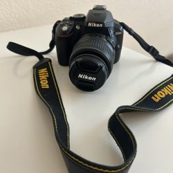 Nikon D5300 Body, Lens, Camera Case, & Battery