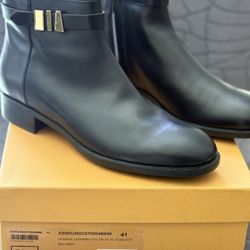 TODS Black Leather Booties