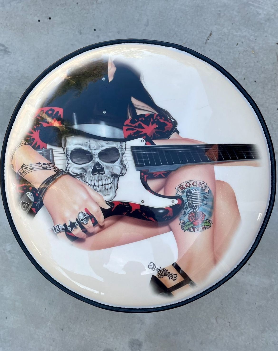 Skull Rock Bar Stool