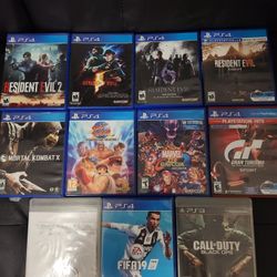 PS 4 GAMES And 1 PS 3 GAME