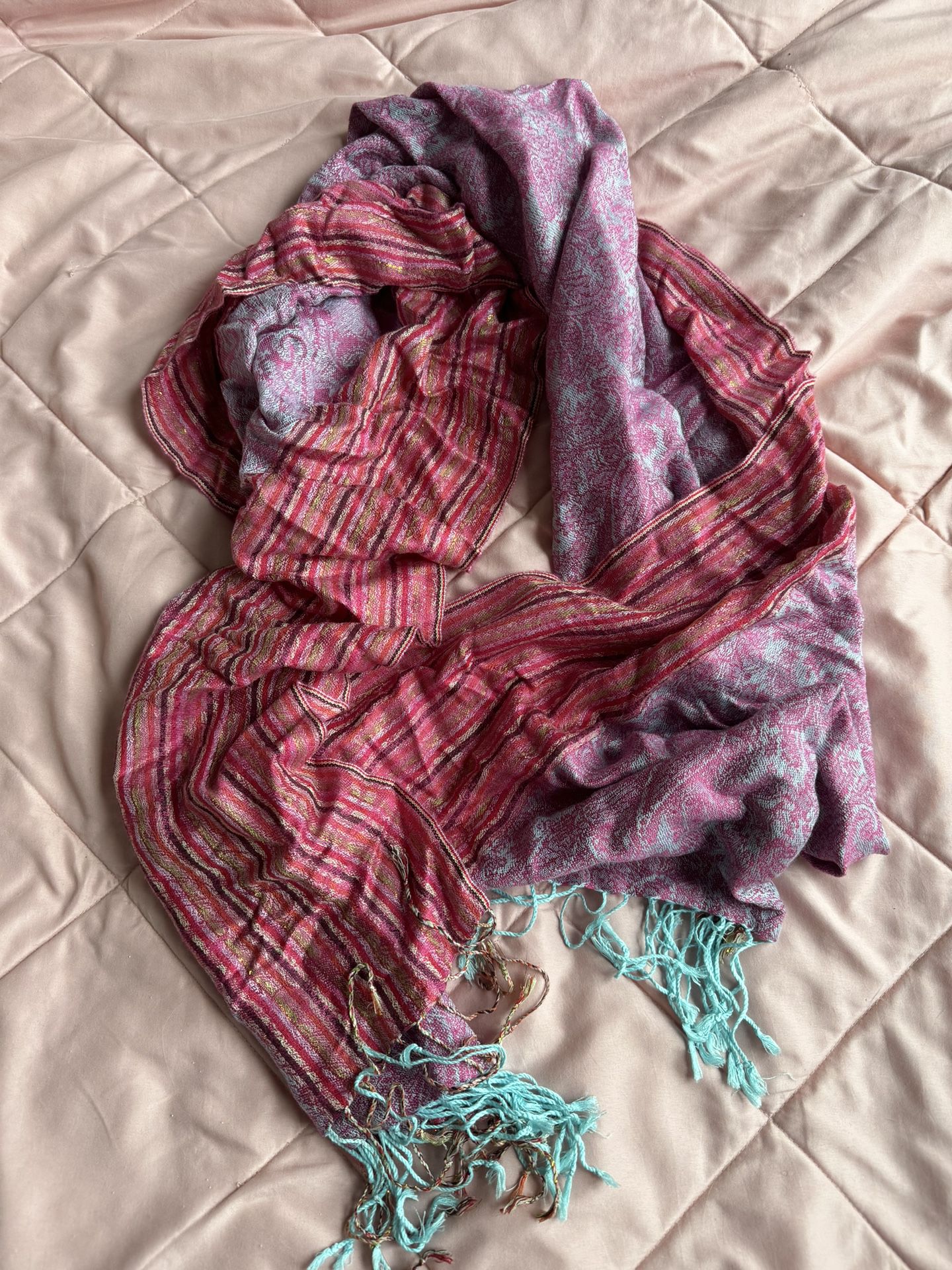 Pink and Purple Scarf