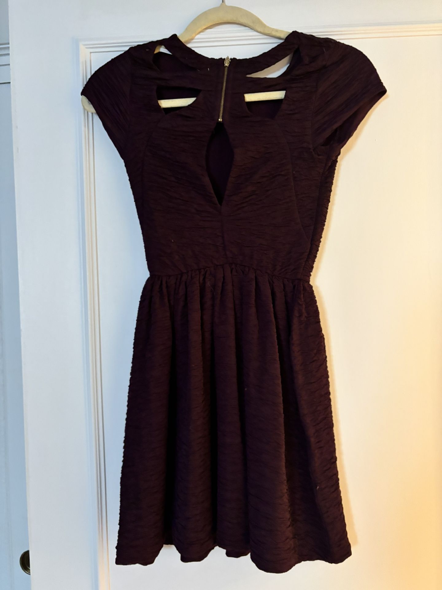 Purple Cut Out Dress