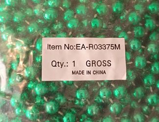 Mardi Gras style Necklaces Green 1 Gross ea / 2 bags available