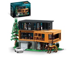 Forest House Building Set with Lights, Haunted House Villa Architecture Model for Romance Films Fans, Compatible with Lego for Adults, Halloween Chris