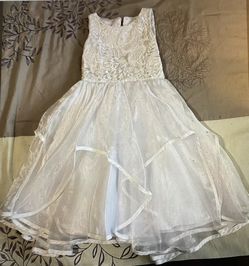 Handmade Girls White Dress Size 4T