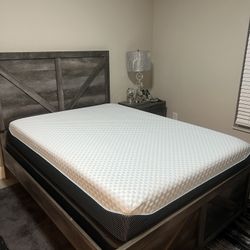 Frame and mattress for sale