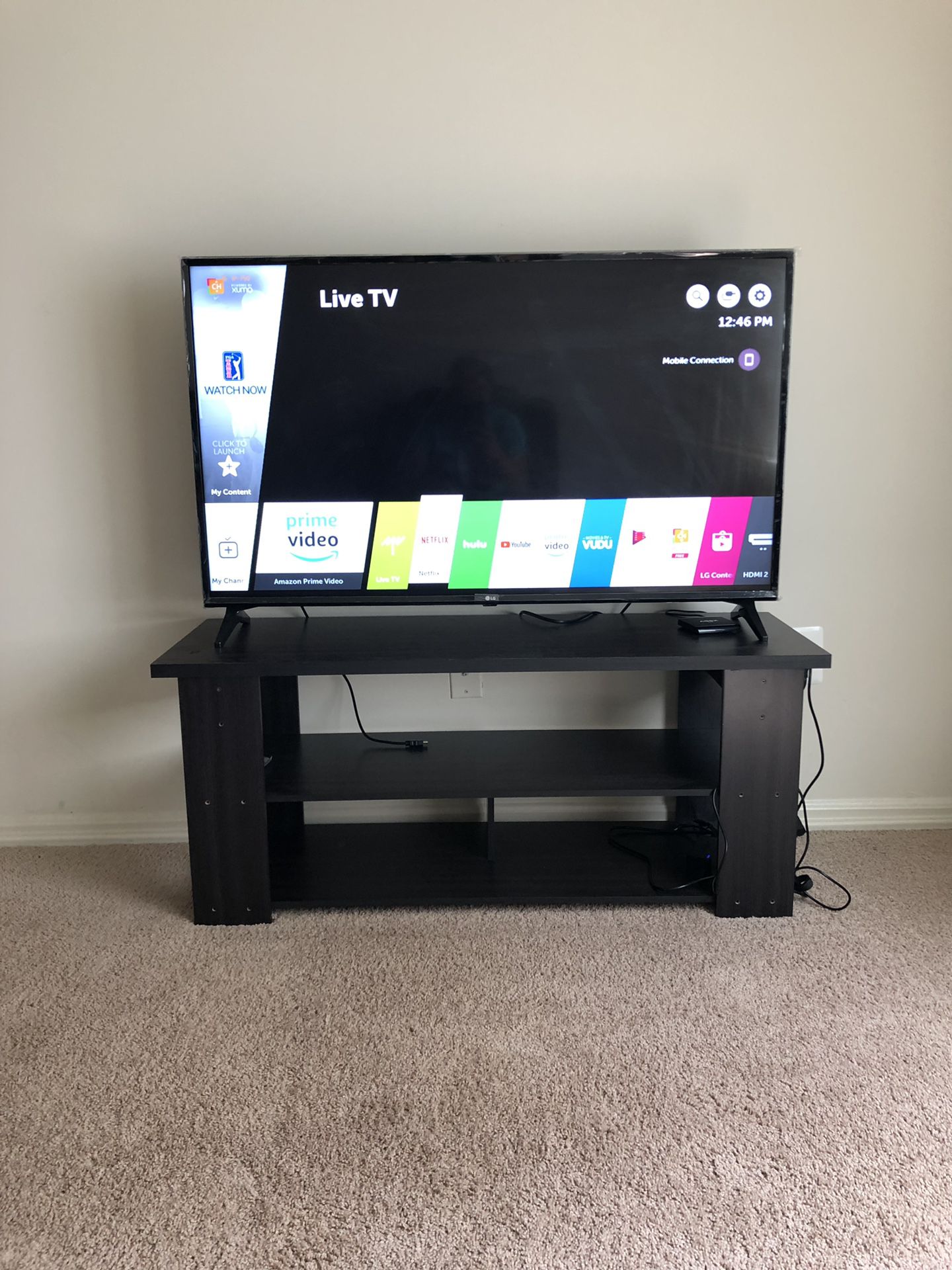 LG TV + TV stand