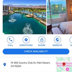 Hotel Room Available At JW Marriott For Coachella Weekend