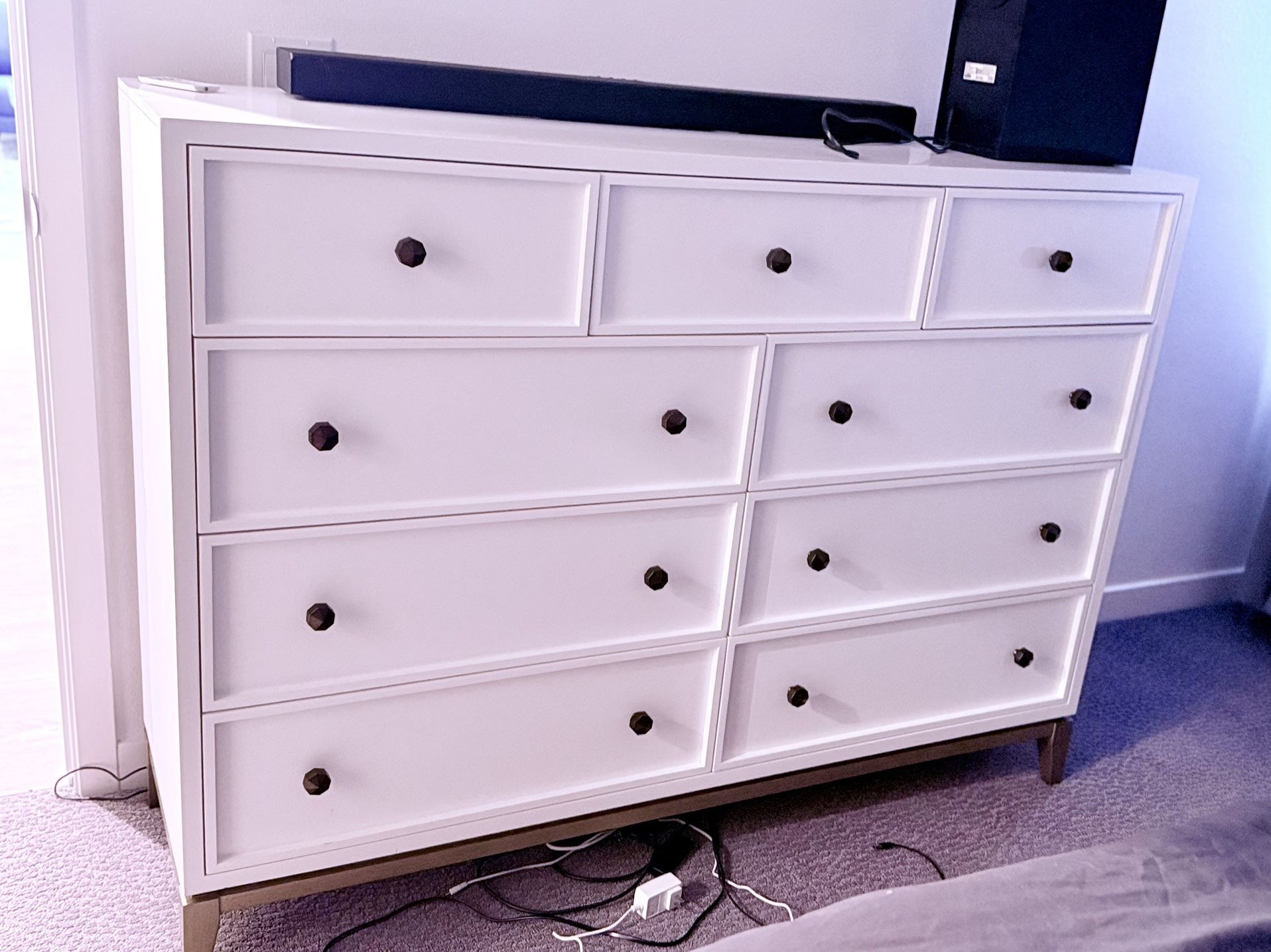 Rachel Ray White Bedroom Dresser - 9 Drawers