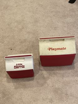 Vintage Playmate & Little Playmate cooler set