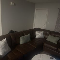 Nice Leather Sectional