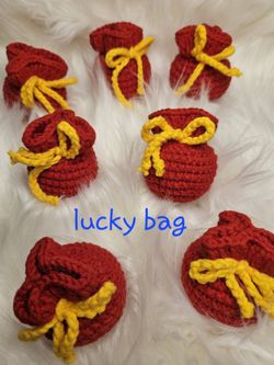 Handmade Crochet Lucky Red Bag