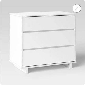 Set of 2 White Dressers