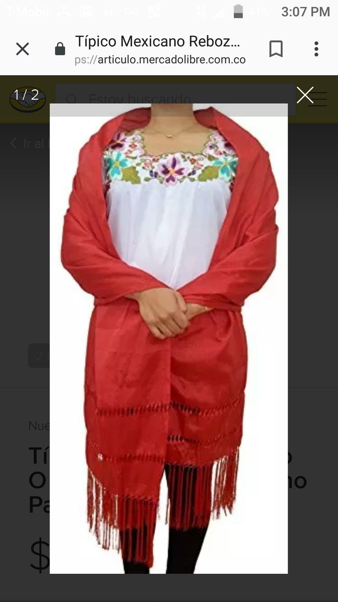 Rebozo mexicano Chal