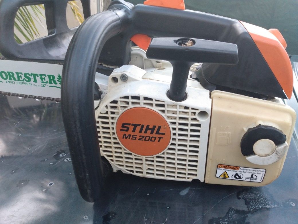 Sthils Ms 200T Commercial Aborist Top Handle Tree Climbing Chainsaw