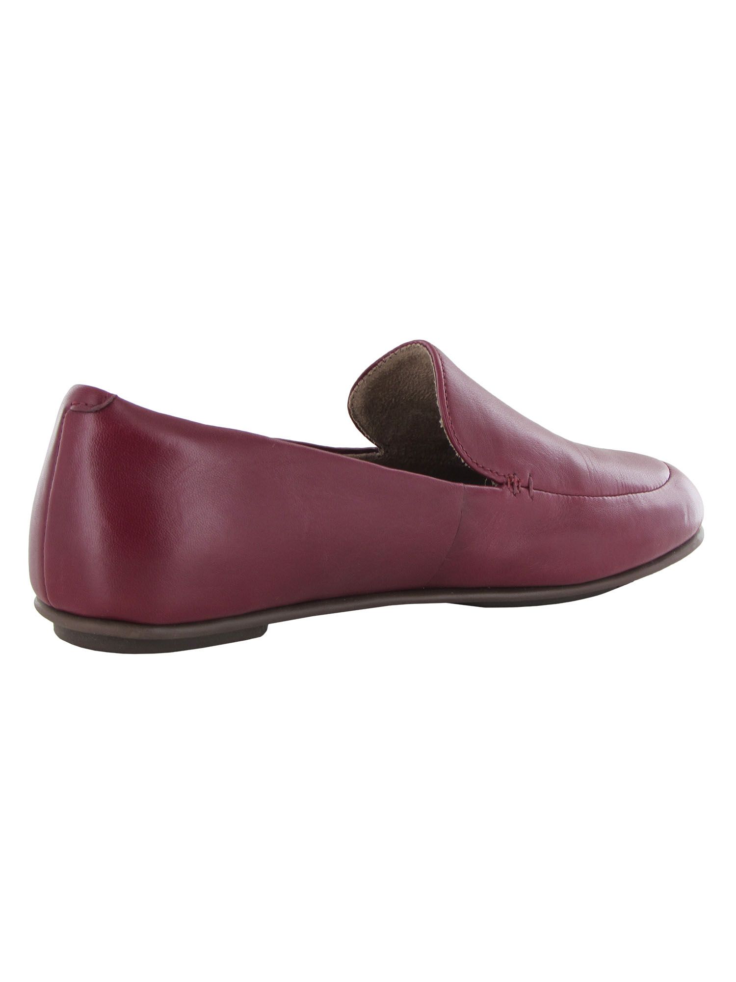 Fitflop Womens Lena Leather Slip On Loafer Shoes, Maroon, US 6.5