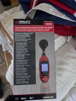 Triplett Carbon Monoxide/Carbon Dioxide IAQ Meter with Memory gsm350