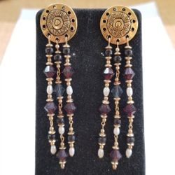 Gold Plated Pierced Earrings 