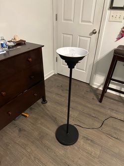 Black Torchiere Floor Lamp