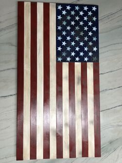 Wooden American flag handmade