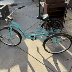 26" Kent Bicycles Monterey 7-Speed Folding Tricycle Bike