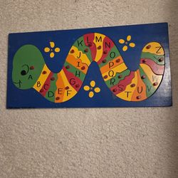 Puzzle...handmade Alphabet Puzzle All Good Quality Wood