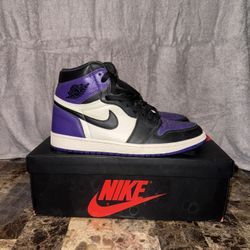 Jordan 1 Court Purple Size 10