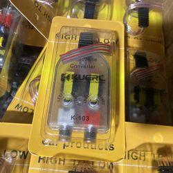 New Car High to Low Converter Audio Signal Adapter Speaker Output to RCA Line Control $10 each   