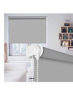 100% Blackout Waterproof Fabric Window Roller Shades Blind, Thermal Insulated,UV Protection