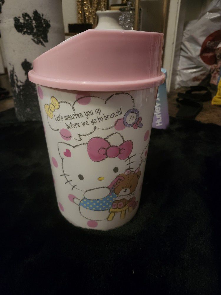 Brand New Hello Kitty Garbage Can