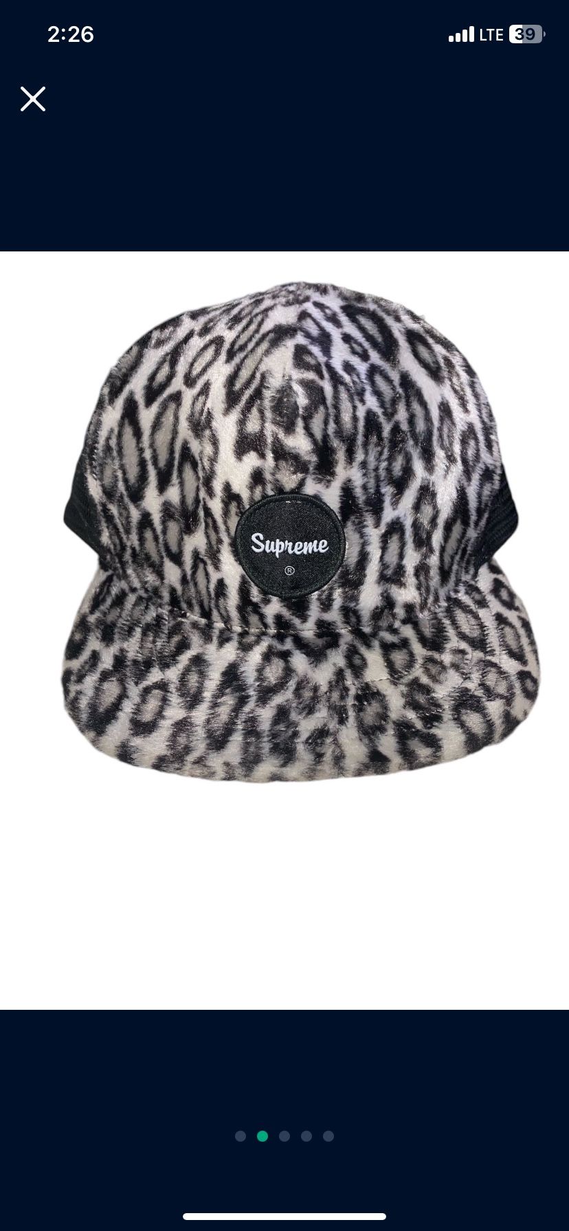 Supreme Cheetah Trucker Hat