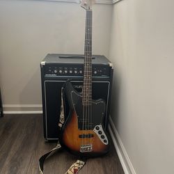 Squire Jazzmaster Bass & Acoustic B100 MK2 Bass Amp