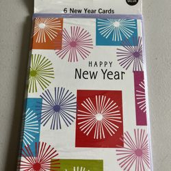 6 Happy New Years Day Cards 