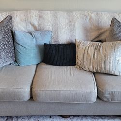 SOLD AS SET ONLY- Couch, Chairs & Ottoman $150 For Set FIRM