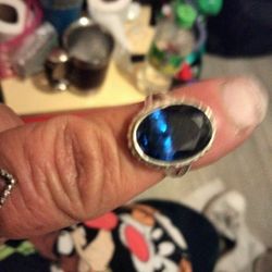 Blue Saffire.  Ring