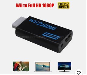 NEW Wii2HDMI Full HD Portable Fits Wii To HDMI Converter Audio Output Adapter TV