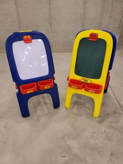 Children's Art Whiteboard & Chalkboard & Easals
