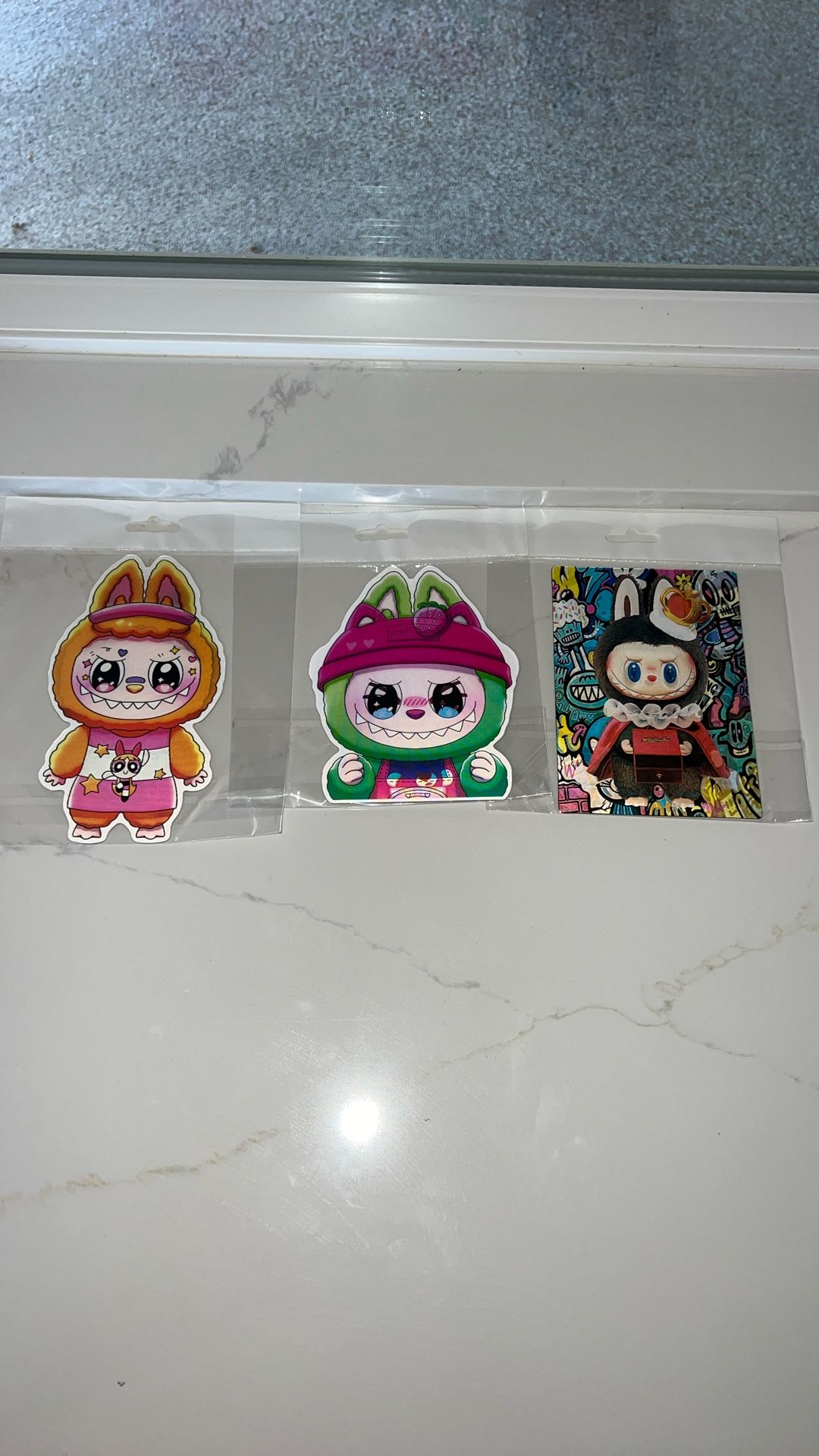Labubu 3D Stickers