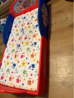 Paw patrol toddler floor bed with mattress