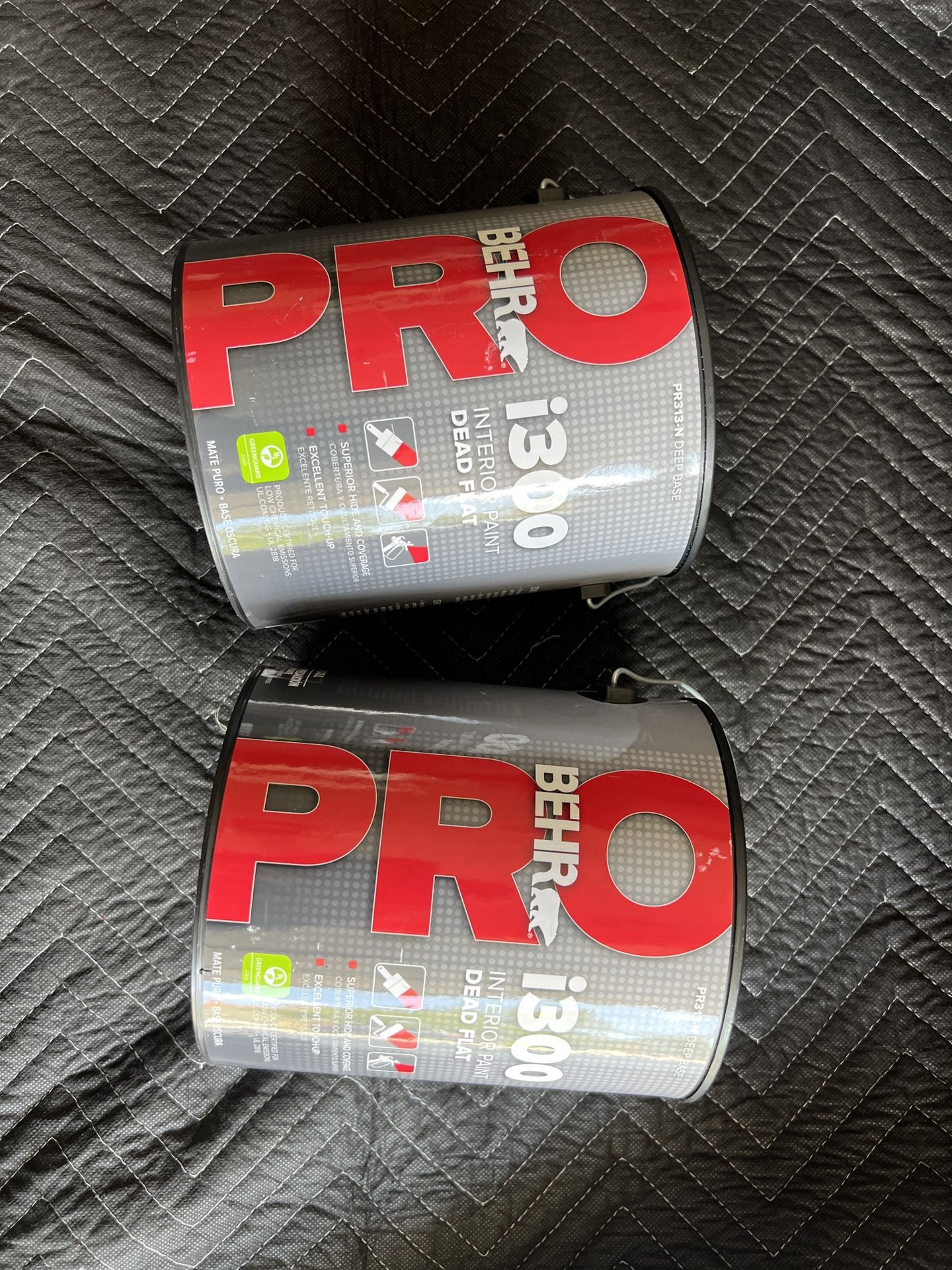 behr pro i300 interior paint Color: Ancestral grey. Flat.