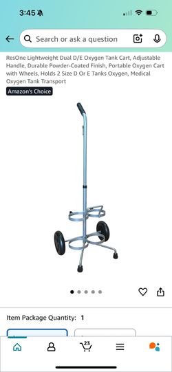 Oxygen Tank Cart 