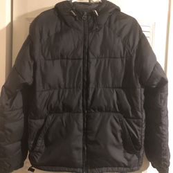 Gap Jacket  Men Black Puffer  Hooded