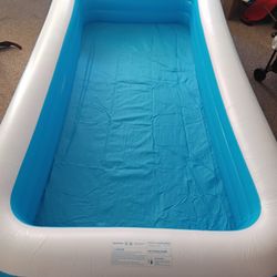 5'3" X 10' New Never Used Blow Up Pool W Inflator